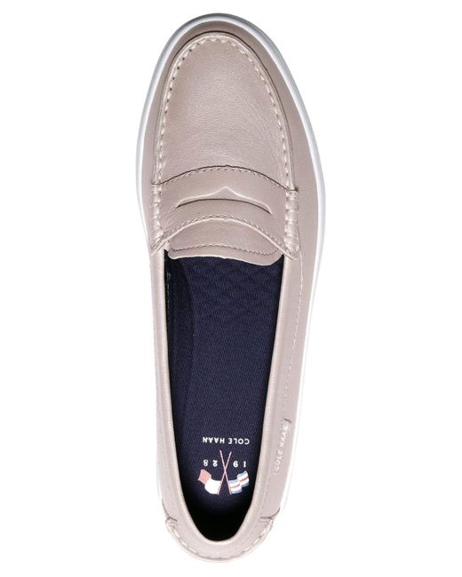 cole haan silver loafers
