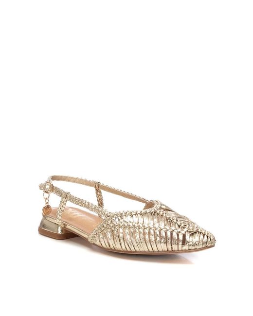 Xti Natural Braided Slingback Flats By