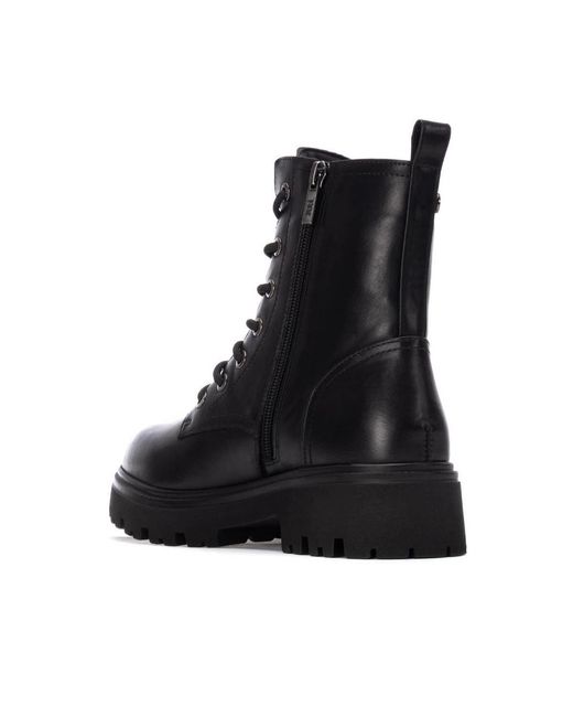 Xti Black Ankle Combat Booties