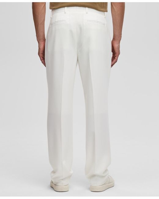 Mode Of One White Relaxed-fit Straight-leg Suit Pants for men
