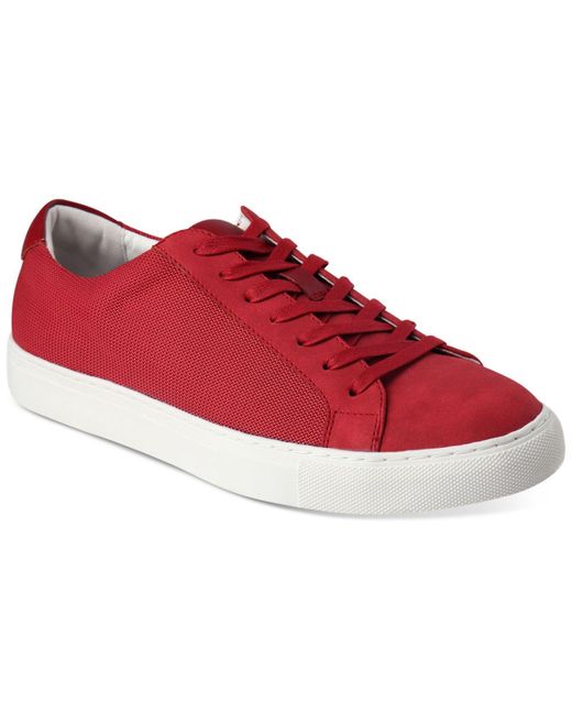 Alfani Grayson Lace-up Sneakers, Created For Macy's in Red for Men | Lyst
