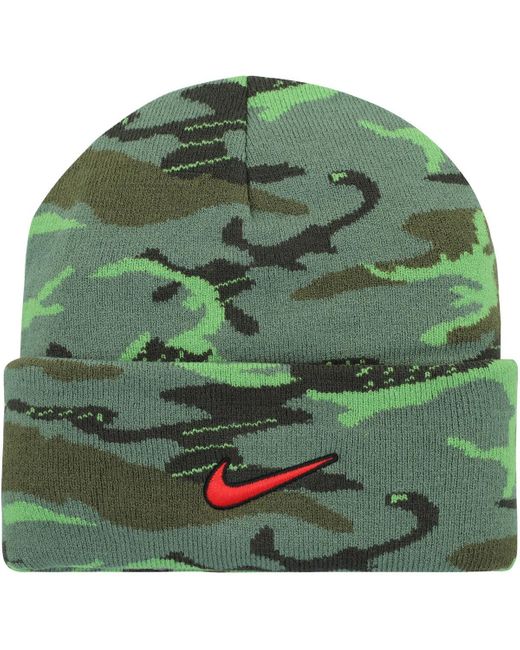 Nike Green Ole Miss Rebels Veterans Day Cuffed Knit Hat for men