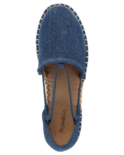 Style & Co. Blue Peetaa Flat Sandals