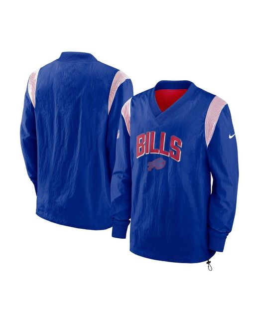 Nike Synthetic Royal Buffalo Bills Sideline Athletic Stack V-neck ...