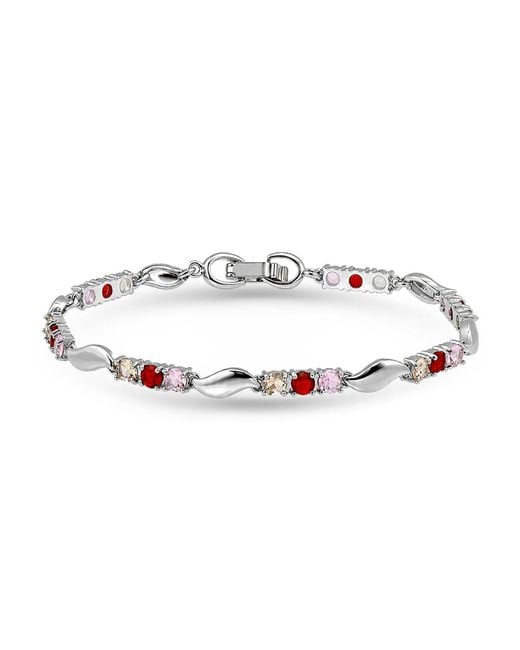 Macy's White Round Pink