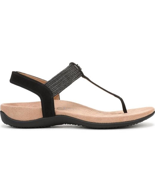 Vionic Black Brea Slingback Sandals
