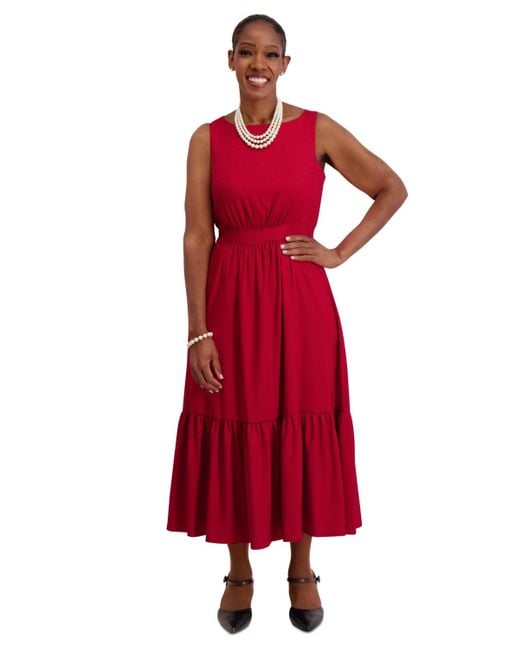 Kasper Tiered Midi Dress
