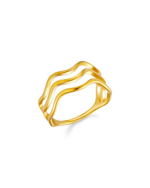 Atolea Metallic Ocean Ring