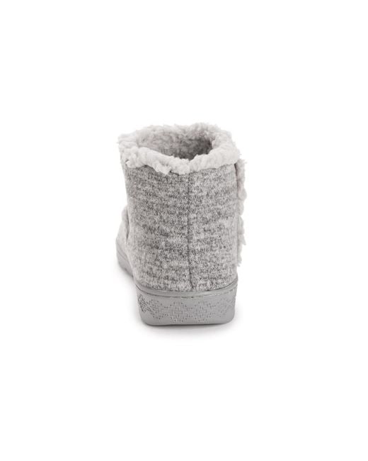 Muk Luks Gray Aubree Bootie