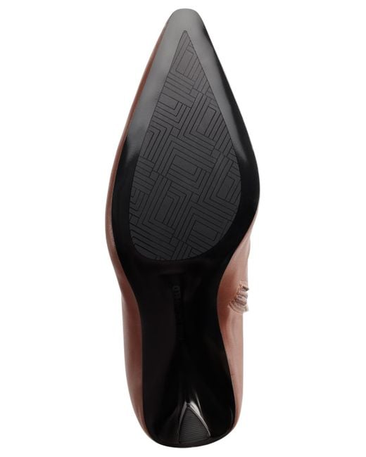 Karl Lagerfeld Brown Kian Pointed-toe Dress Boots