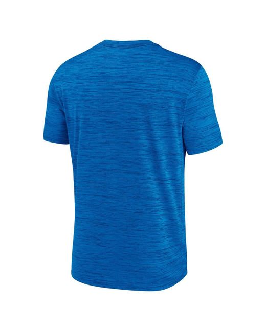 Nike Blue Detroit Lions Big Tall Primetime Reverse Play Velocity Performance T-shirt for men