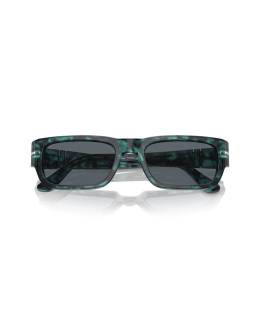 Persol Blue Rectangle Sunglasses
