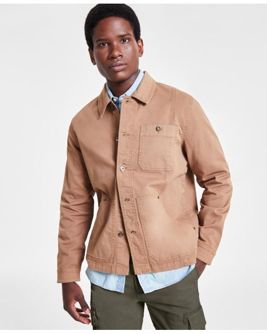 Sun & Stone Natural Sun + Stone Christopher Regular-fit Chore Jacket for men
