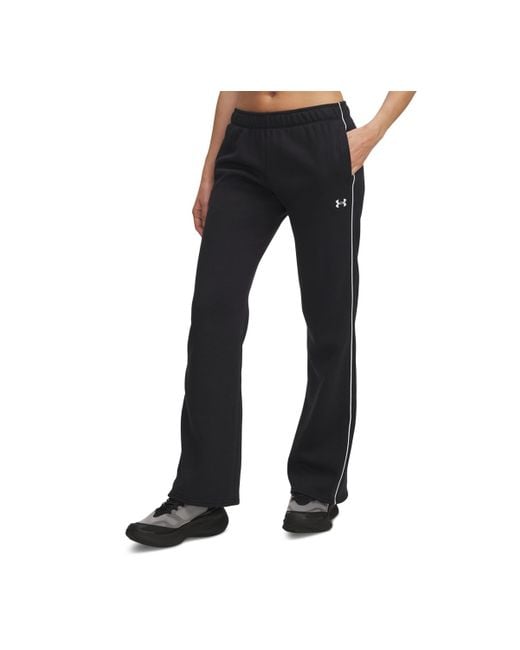 Under Armour Black Rival Piped-trim Sweatpants