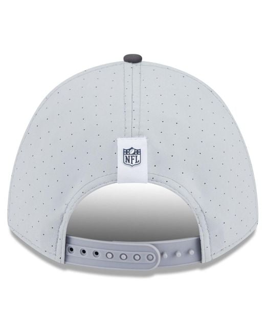 KTZ Gray/graphite Dallas Cowboys 2025 Nfl Training Camp A-frame 9forty Adjustable Hat for men