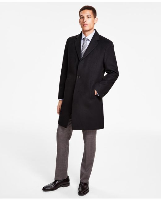 Cole Classicfit Solid Overcoats in Black for Men Lyst