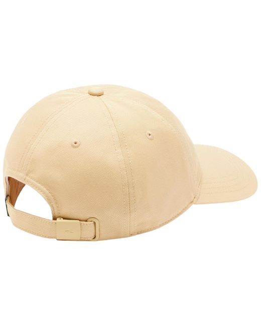 Lacoste Natural Adjustable Strap Twill Cap for men