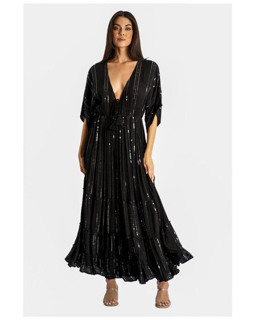 La Moda Clothing Black Maxi Dress