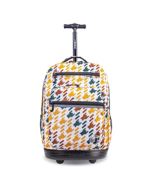 J World White Sundance Laptop 20" Rolling Backpack