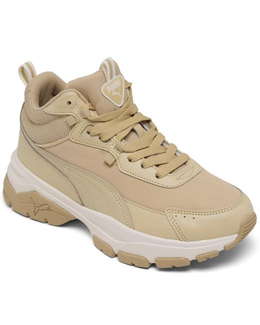 PUMA Natural Cassia Via Mid Casual Sneaker Boots From Finish Line