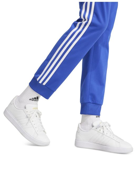 Adidas Blue Essentials Warm-up Slim Tapered 3-stripes Track Pants