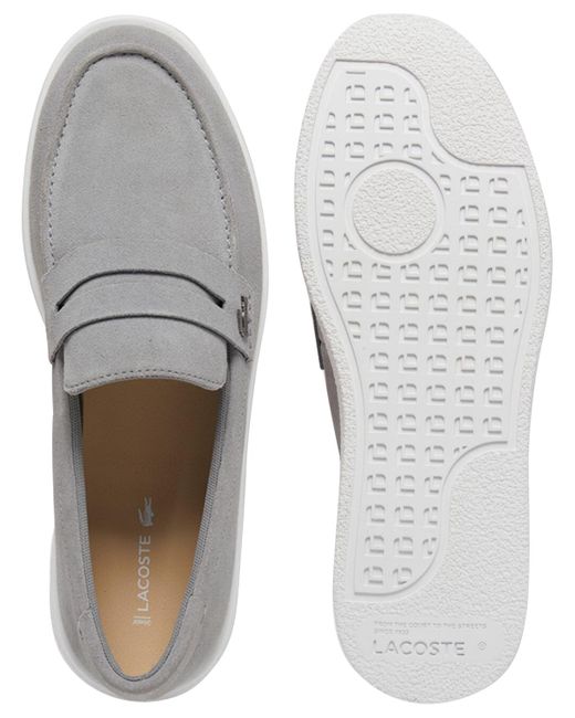 Lacoste Gray Cochet Casual Slip-on Loafers for men