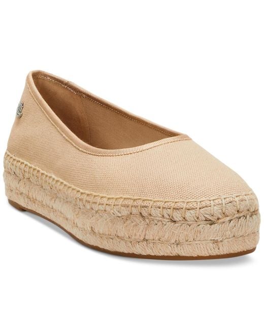 Ralph Lauren Natural Luize Espadrille Ballet Flats