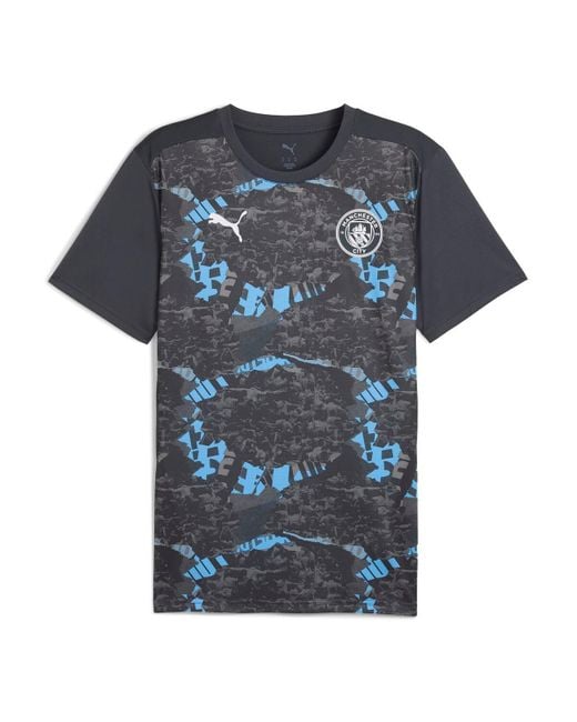 PUMA Blue Manchester City 2024/25 Pre-match Training Jersey for men