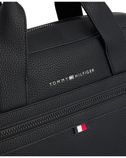 Tommy Hilfiger Black Essential Computer Bag for men
