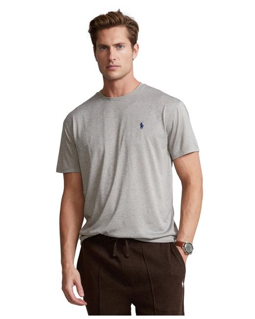 Polo Ralph Lauren Gray Classic-fit Performance Jersey T-shirt for men