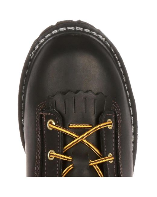 Georgia Boot Black Lace-to-toe Gore-tex Waterproof 200g Insulated Work Boot for men