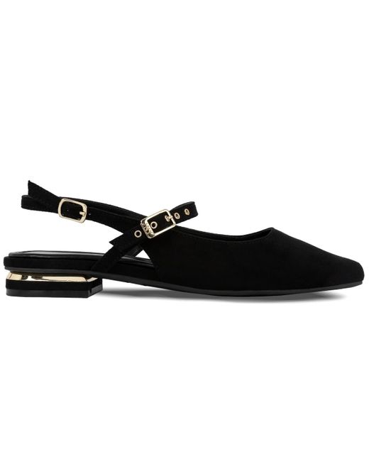 Jones New York Black Quinema Slingback Mary Jane Flats
