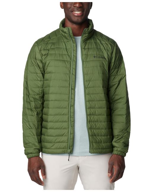 Columbia Green Silver Falls Quilted Packable Full-zip Puffer Jacket for men