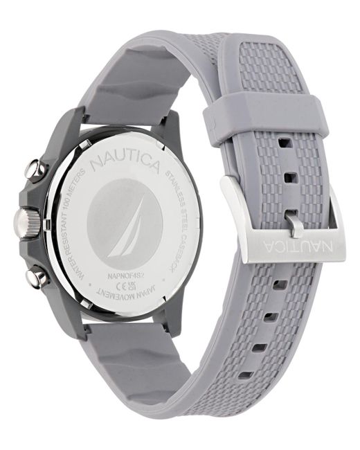 Nautica Gray Multifunction Or Date Polyurethane Watch for men