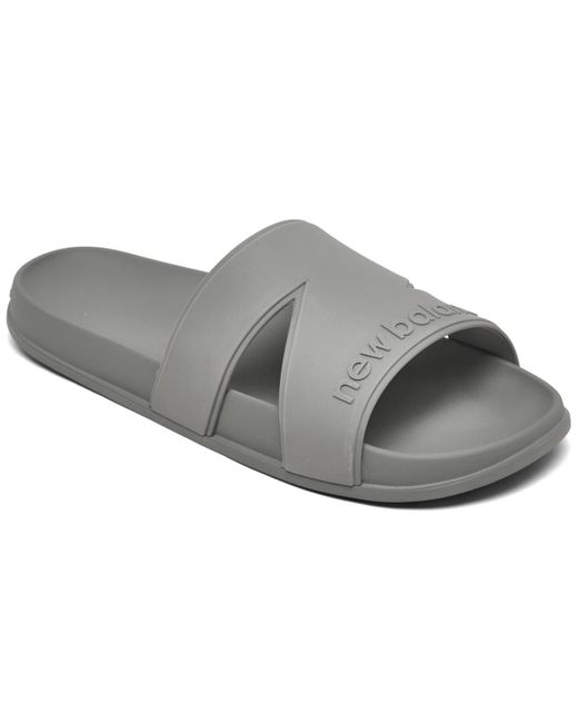 New Balance Gray 200 Slide Sandals From Finish Line for men