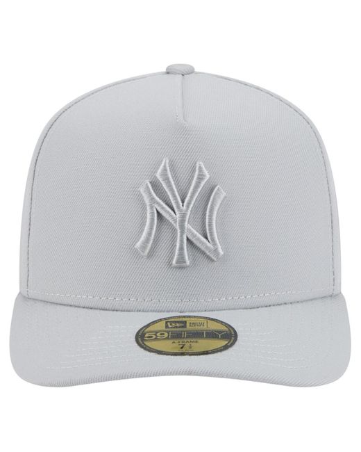 KTZ Gray New York Yankees Colorpack 59fifty Fitted Hat for men