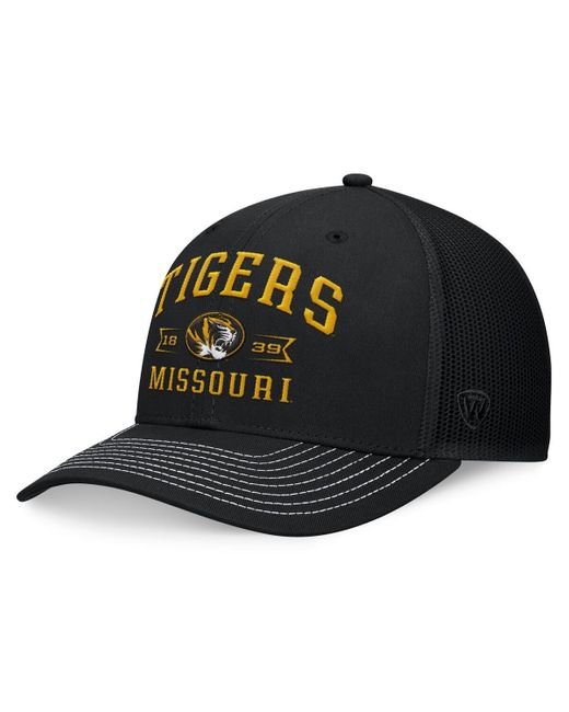 Top Of The World Black Missouri Tigers Carson Trucker Adjustable Hat for men