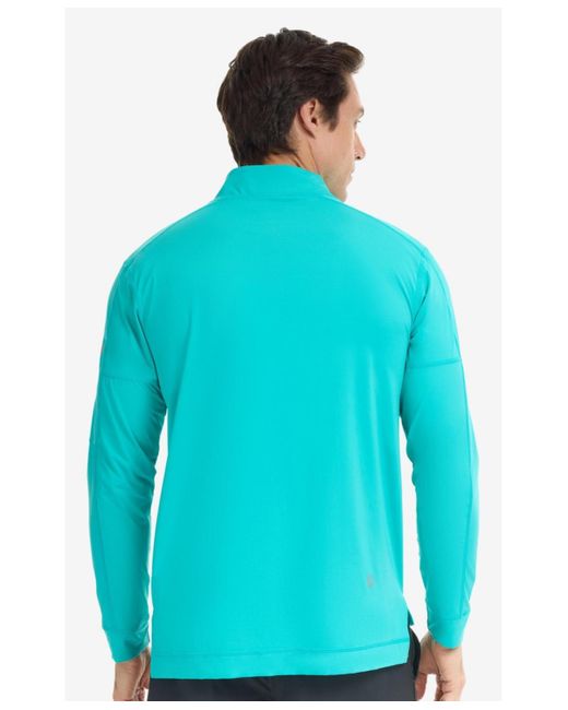 BloqUV Blue Upf 50+ Sun Protective Mock Zip Top for men