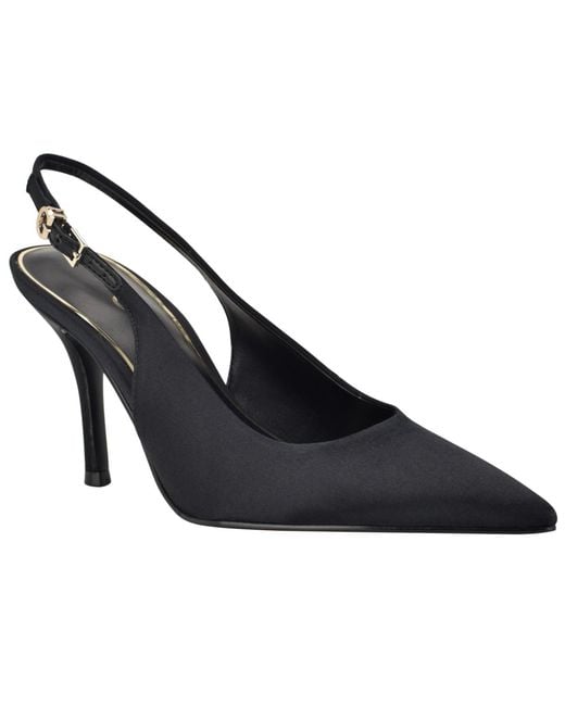 Guess Blue Princelsa Pointed Toe Slingback Pumps