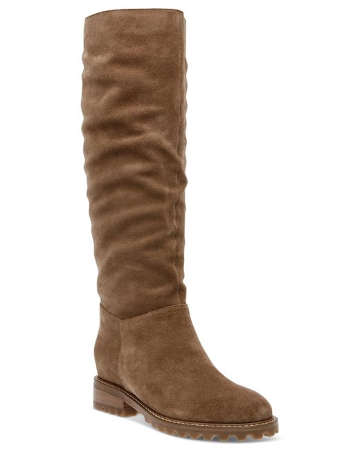 Steve Madden Lorayle Lug sole Slouch Tall Boots in Brown Lyst