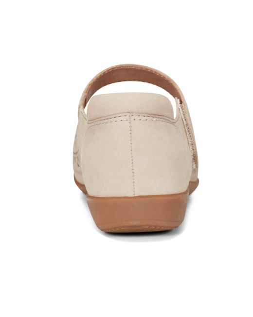 Earth Brown Brady Mary Jane Round Toe Flats