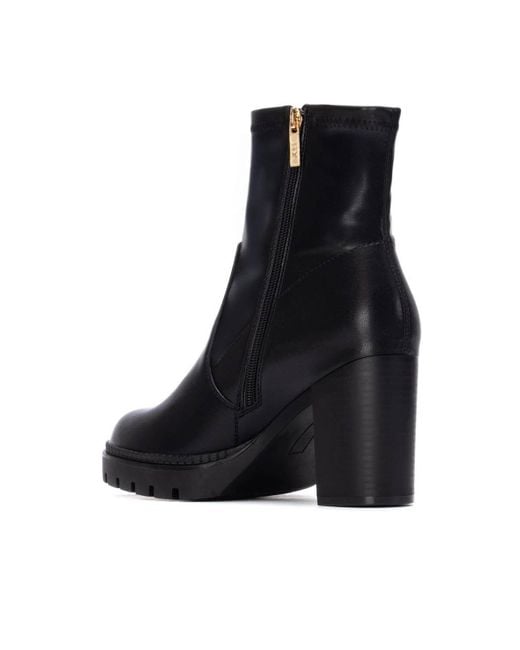 Xti Black Heeled Ankle Booties By
