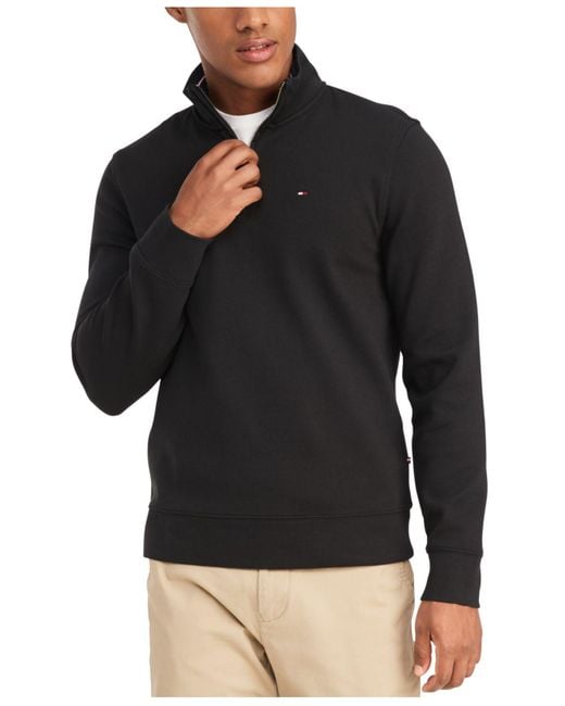 Tommy Hilfiger French Rib Quarter-zip Pullover, Created For Macy's in ...