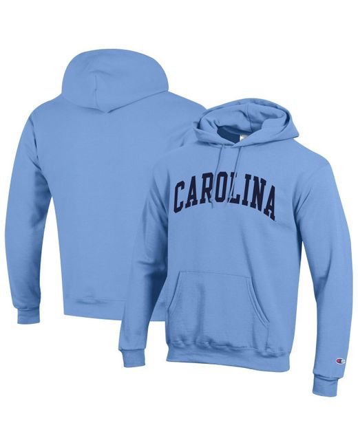 Champion Carolina Blue North Carolina Tar Heels Basic Arch Fleece Pullover Hoodie Sweatshirt for men