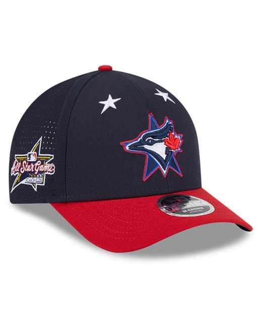 KTZ Navy/red Toronto Blue Jays 2025 Mlb All-star Game Workout 9forty M-crown Adjustable Hat for men