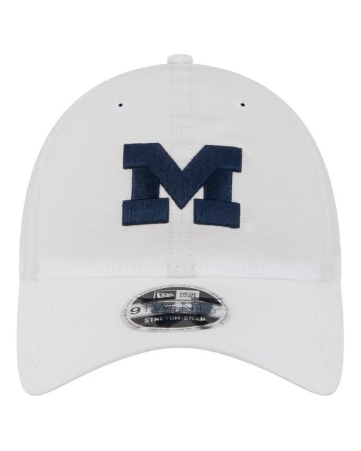 KTZ White Michigan Wolverines Active Ripstop 9twenty Adjustable Hat for men