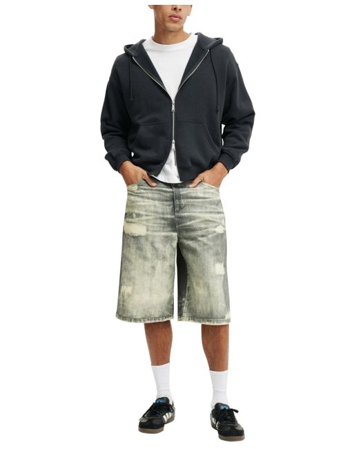 Cotton On Green Super baggy Jort Shorts for men