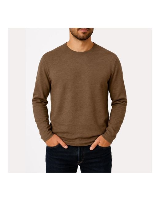 NoNetz Brown Men S Moisture Wicking Long Sleeve Sweater – Made for men