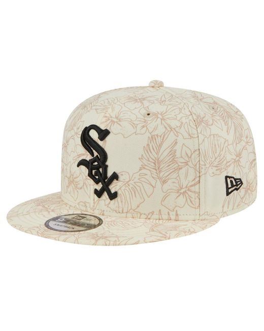 KTZ Natural Chicago White Sox Spring Training Leaf 9fifty Snapback Hat for men