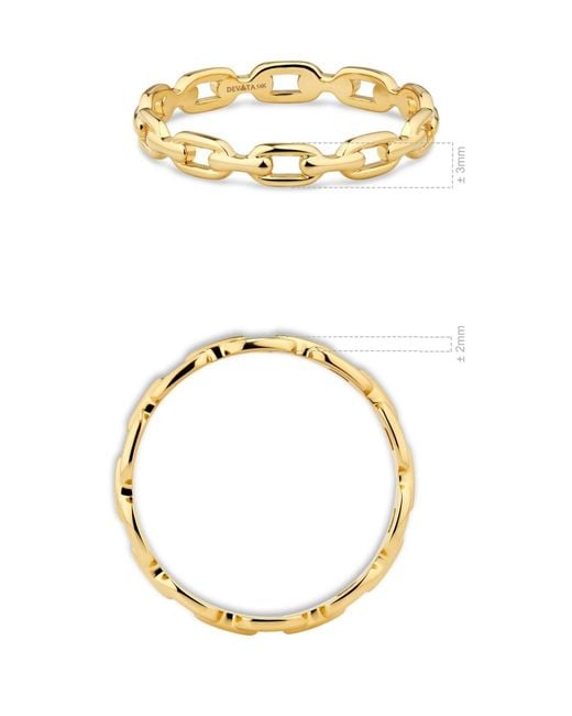 DEVATA Metallic Cable Link Ring